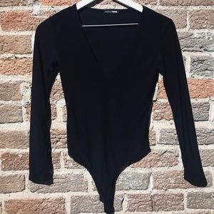 Black Long Sleeve Bodysuit